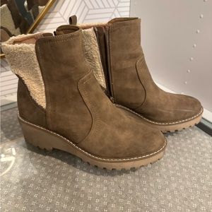 Dolce Vita Suede Wedge Booties